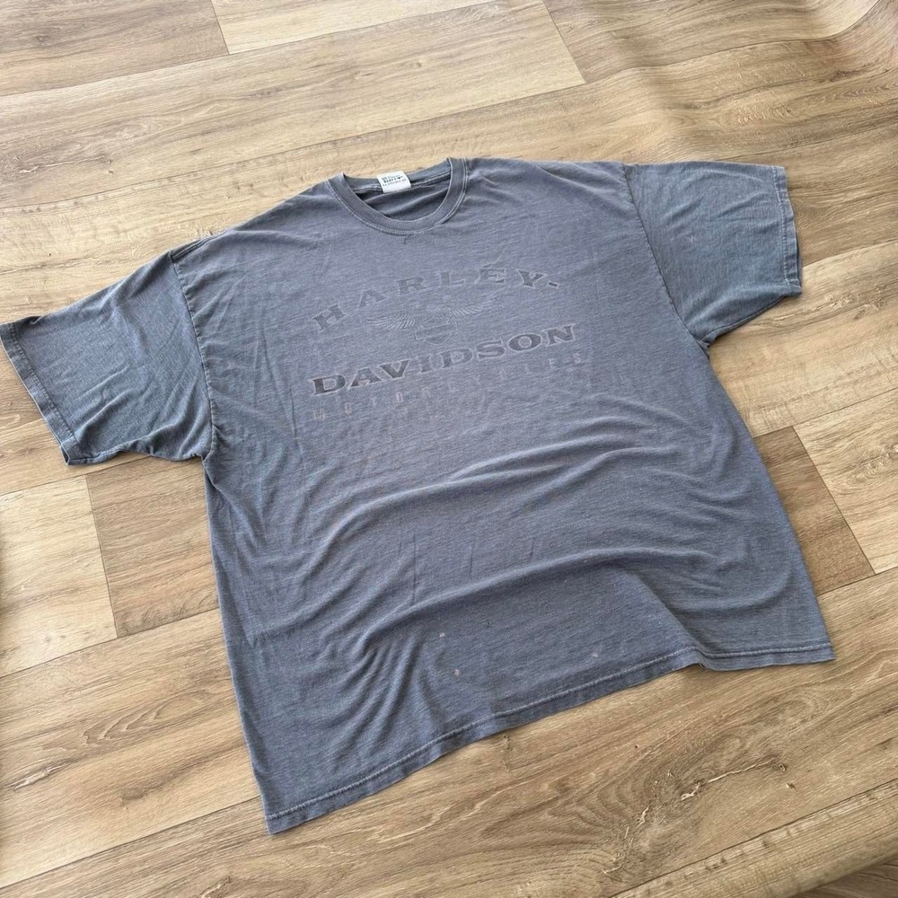 Harley Davidson gray biker tee